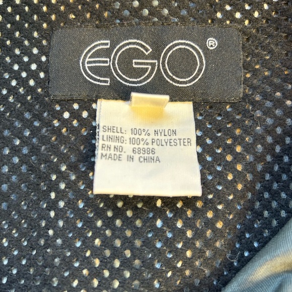 Ego Men’s Size XL Windbreaker Gray Windbreaker with Orange Striping - Picture 8 of 10